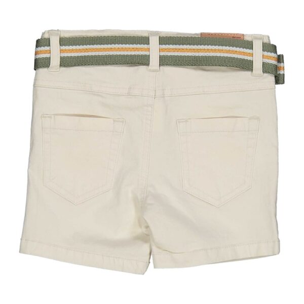 Σετ - Μπλούζα λευκή με δεινοσαύρους και σορτς μπεζ με ζώνη - Image 5