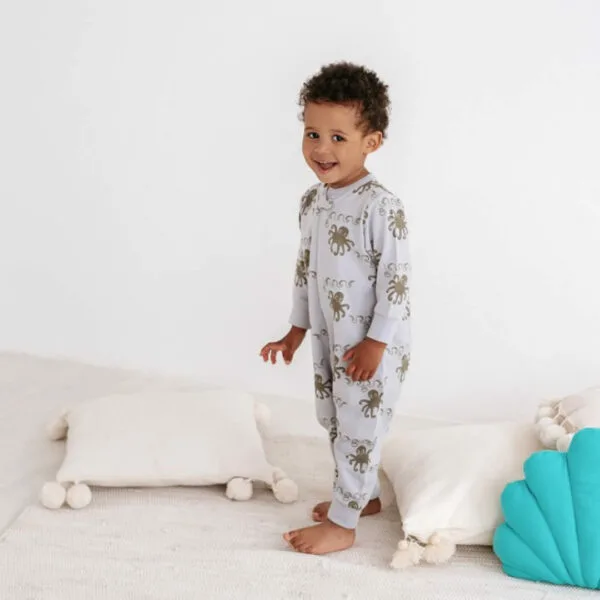 Φορμάκι ολόσωμο γκρι με Χταποδάκια - Image 4