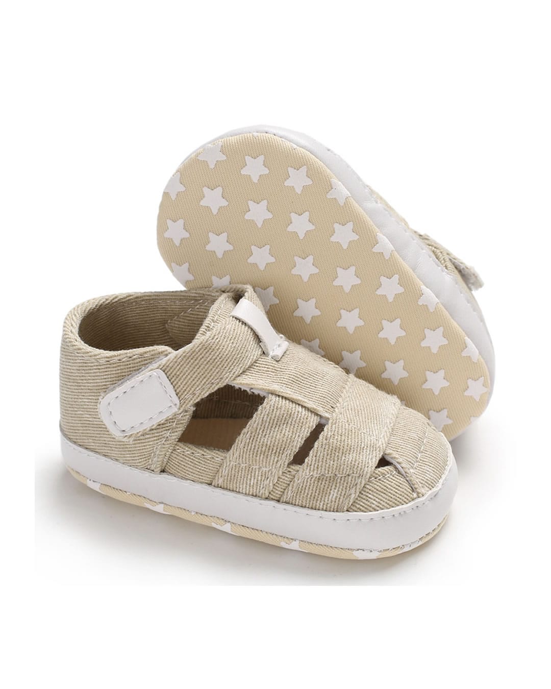 NSH-174-1 Πέδιλα αγκαλιάς μπεζ με χρατς - Image 1