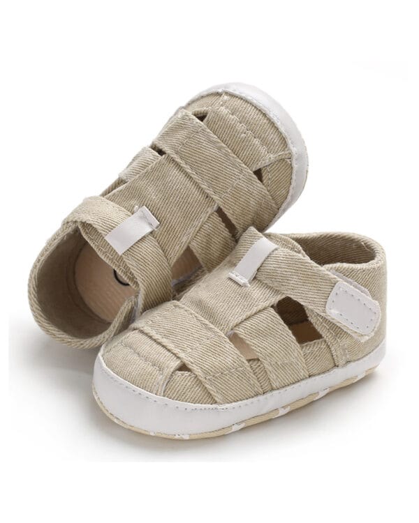 Πέδιλα αγκαλιάς μπεζ με χρατς - Image 4