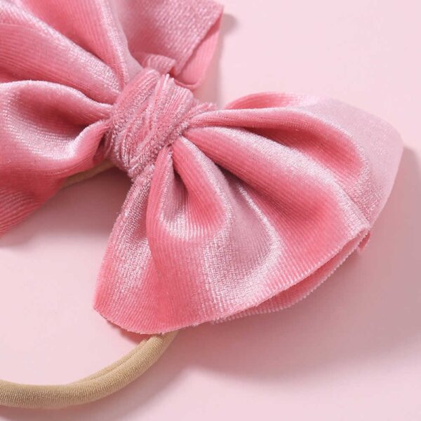 Κορδέλα μαλλιών βελούδινος φιόγκος - Image 2