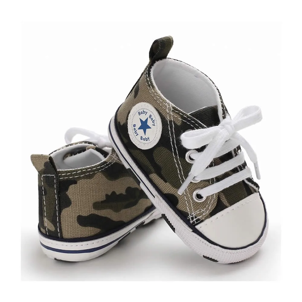 Παπουτσάκια αγκαλιάς τύπου σταράκια millitary - Image 3