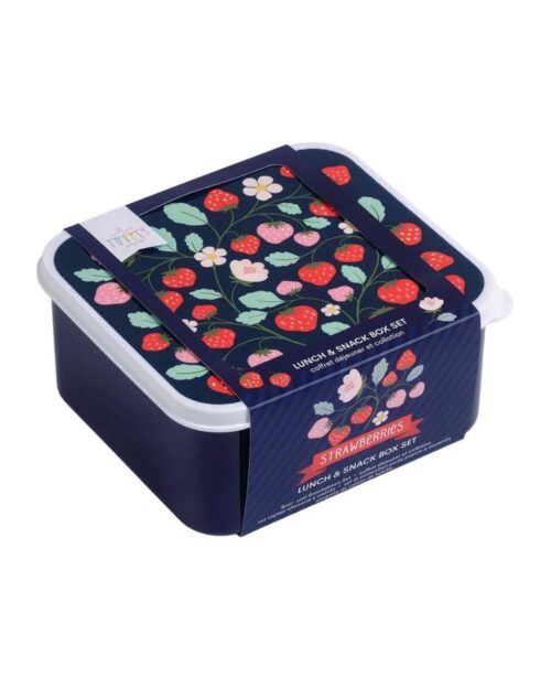 A little lovely company Δοχείο φαγητού Lunch box set Strawberries - Image 6