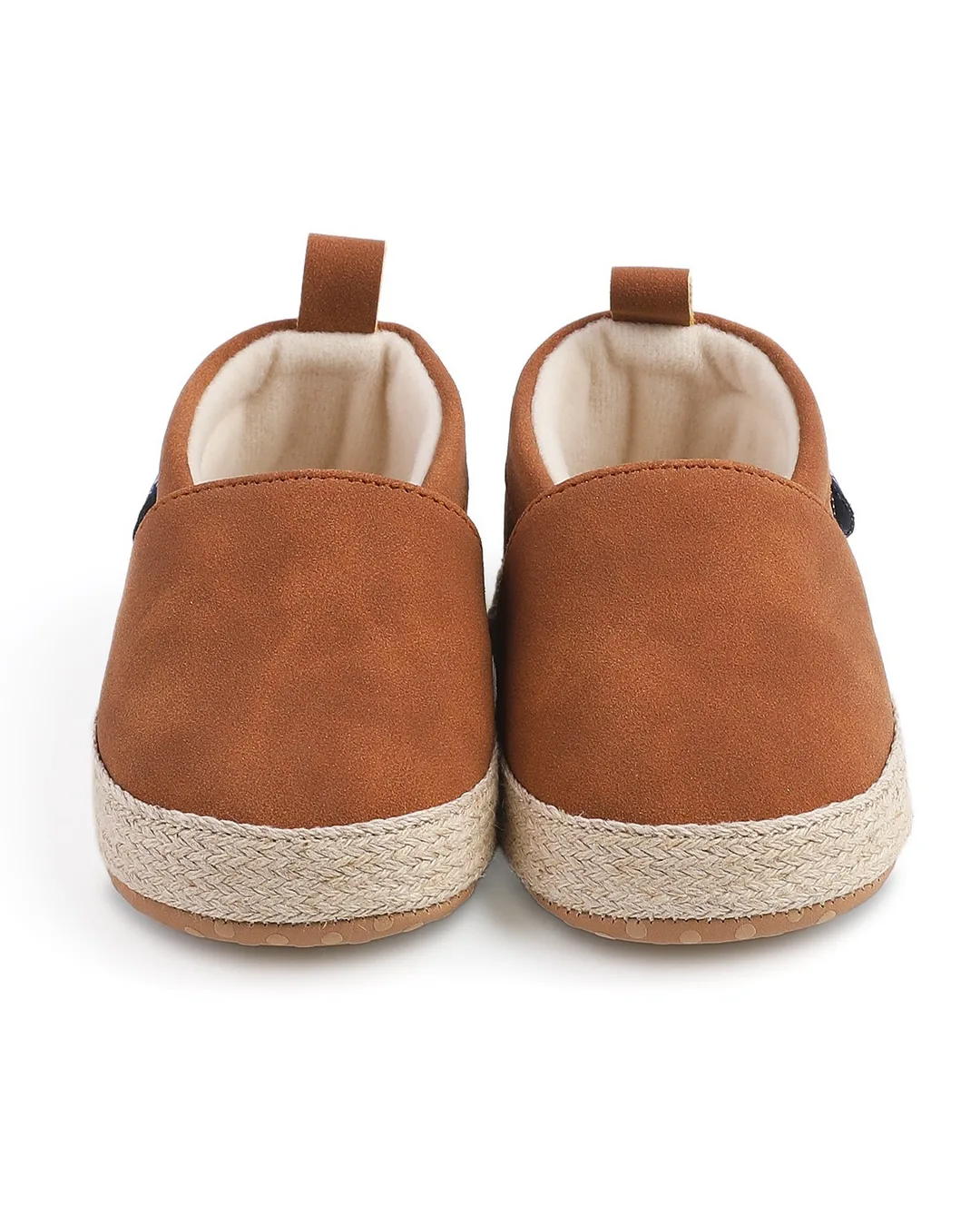 Παπούτσια αγκαλιάς καφέ τύπου εσπαντρίγιες σουέτ - Image 2