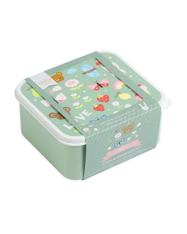 A little lovely company Σετ 4 δοχεία φαγητού Lunch & Snack Box Joy - Image 3