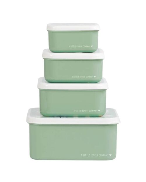 A little lovely company Σετ 4 δοχεία φαγητού Lunch & Snack Box Joy - Image 4