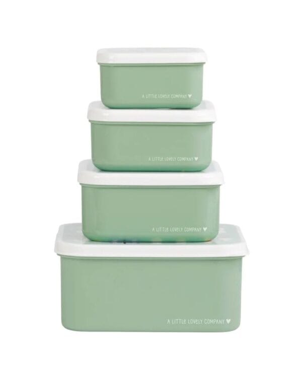 A little lovely company Σετ 4 δοχεία φαγητού Lunch & Snack Box Joy - Image 4