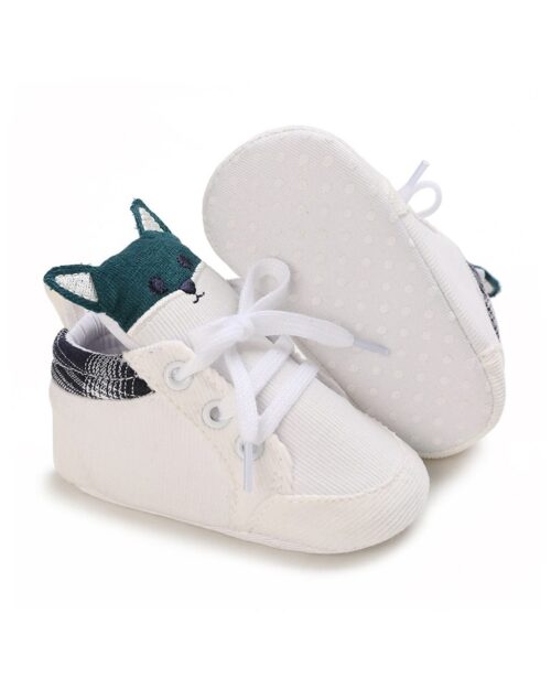 Παπούτσια αγκαλιάς λευκά sneakers Αλεπού - Image 3
