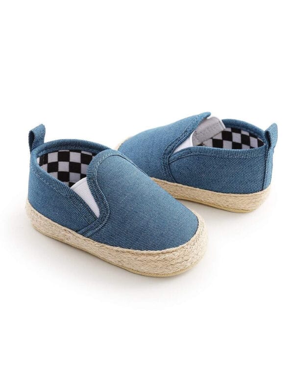Παπουτσάκια αγκαλιάς τύπου εσπαντρίγιες τζιν μπλε - Image 3