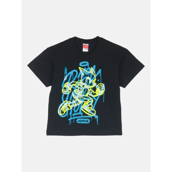 Παιδικό σετ για αγόρι μαύρο-ρουά με σορτς - Image 2