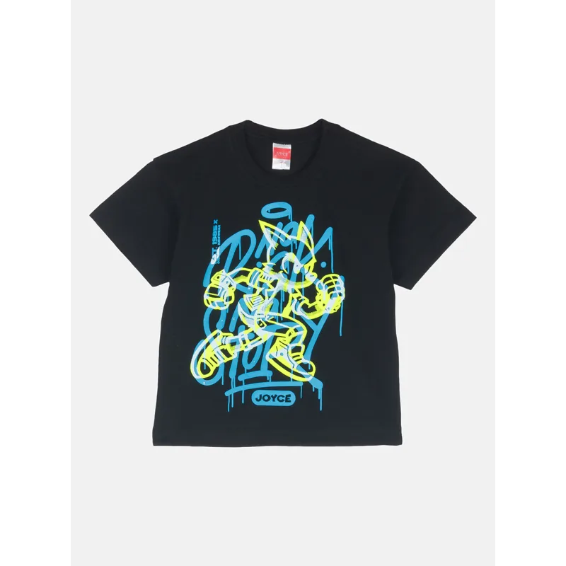 Παιδικό σετ για αγόρι μαύρο-ρουά με σορτς - Image 2