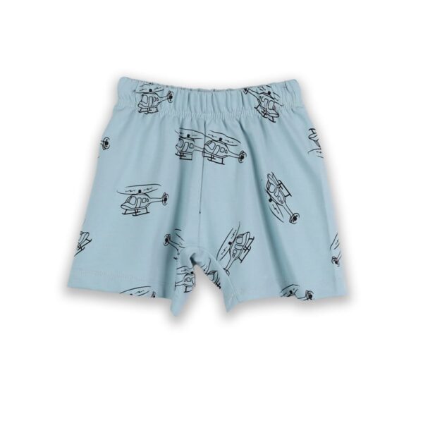 Βρεφικό σετ για αγόρι σκούρο μπλε με σορτς - Image 3