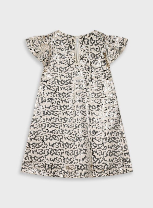 Παιδικό φόρεμα χρυσό με παγιέτες - Image 4