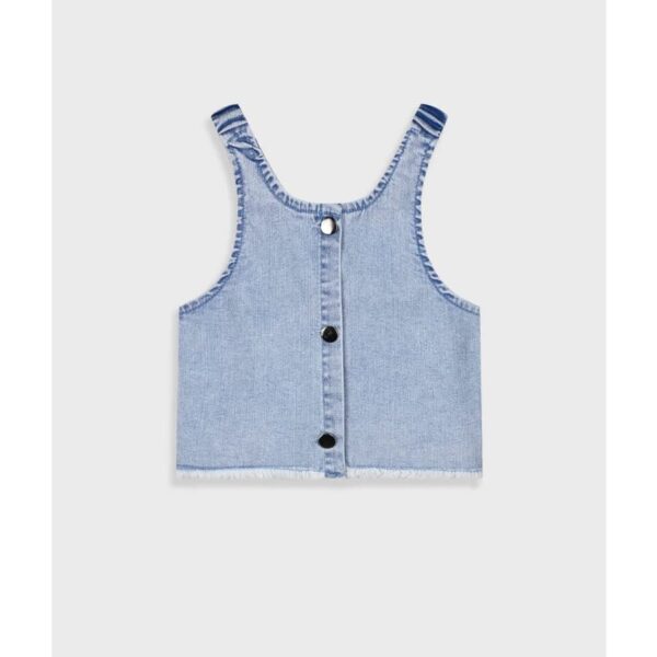 Παιδικό σετ για κορίτσι total blue denim - Image 4
