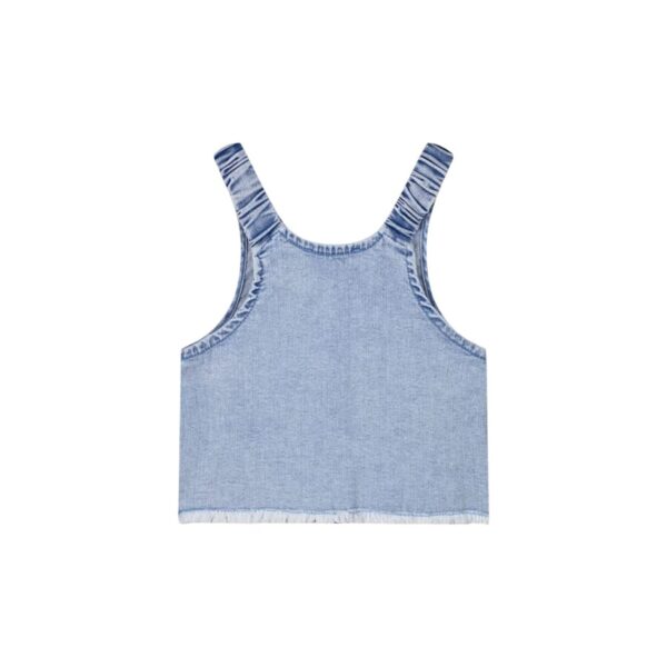 Παιδικό σετ για κορίτσι total blue denim - Image 3