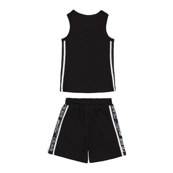 Παιδικό σετ για κορίτσι μαύρο με σορτς - Image 4