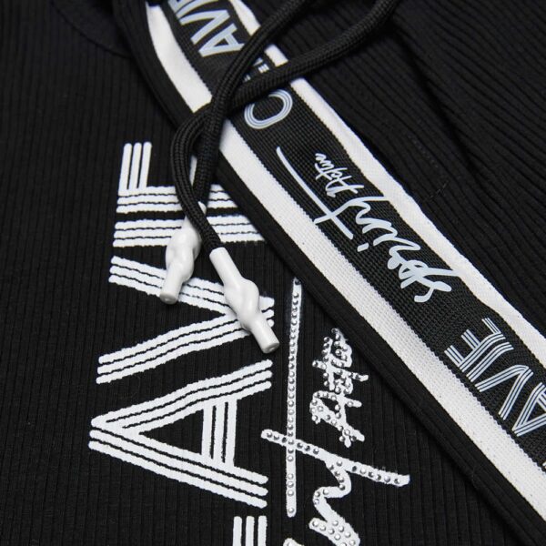 Παιδικό σετ για κορίτσι μαύρο με σορτς - Image 3