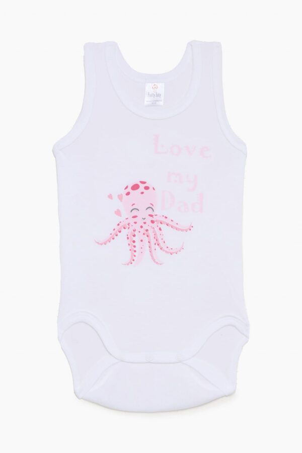 Βρεφικά κορμάκια για κορίτσι λευκά (6 τμχ) - Image 3