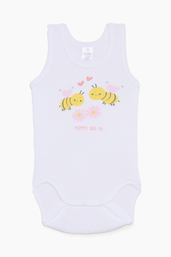 Βρεφικά κορμάκια για κορίτσι λευκά (6 τμχ) - Image 7