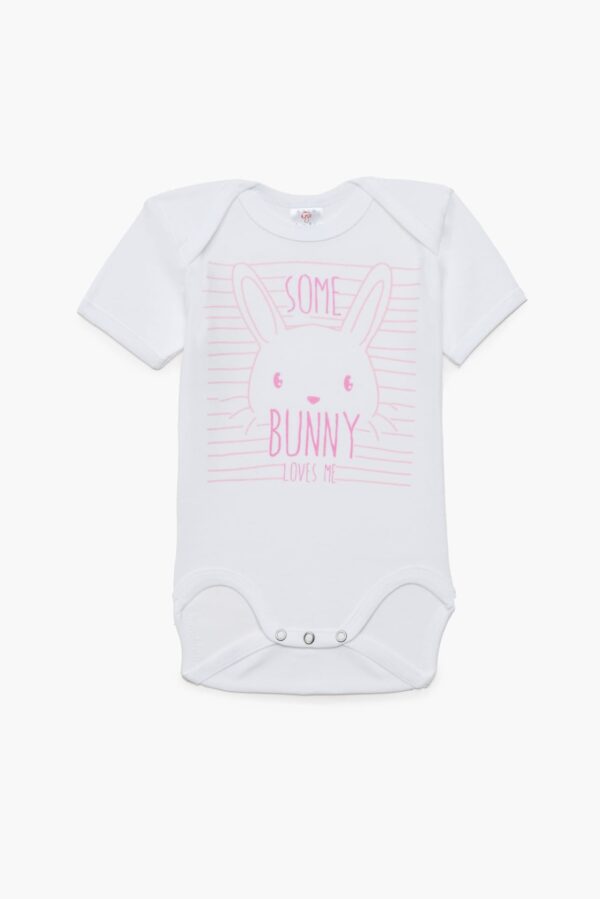 Βρεφικά κορμάκια για κορίτσι λευκά (6 τμχ) - Image 5