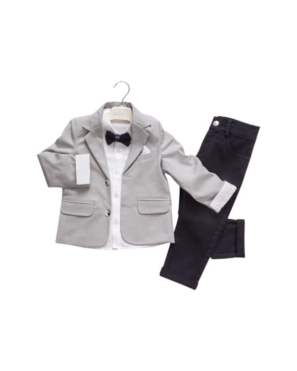 Παιδικό κοστούμι γκρι-μπλε σκούρο με σακάκι