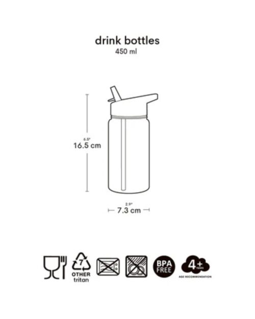 A little lovely company Παγούρι Tritan 450ml Cherries - Image 5