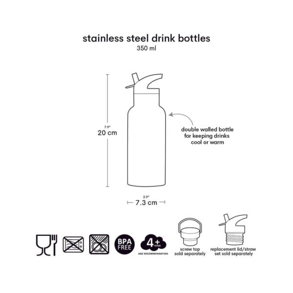 A Little Lovely Company Θερμός με διπλό τοίχωμα από ανοξείδωτο ατσάλι 350ml Pirates - Image 7