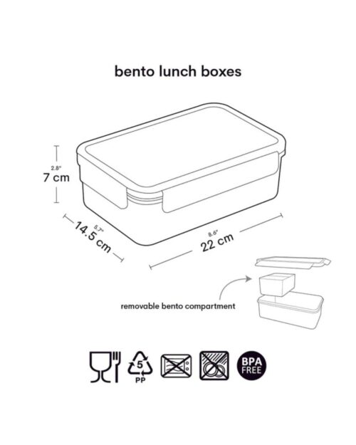 A little lovely company Δοχείο φαγητού Bento Lunch box Butterflies - Image 6