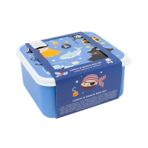 A little lovely company Σετ 4 δοχεία φαγητού Lunch & Snack Box Pirates - Image 5