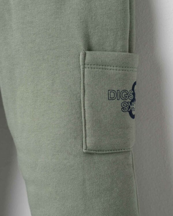 Παιδικό σετ φόρμας fleece μπλε σκούρο-φυστικί Εκσκαφείς - Image 3