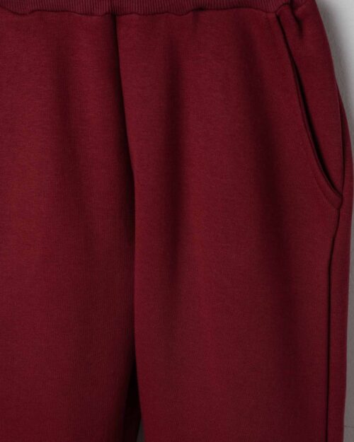 Παιδικό σετ φόρμας fleece μαύρο-μπορντώ - Image 4
