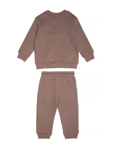 Παιδικό σετ fleece στο χρώμα της μόκας Dino - Image 4