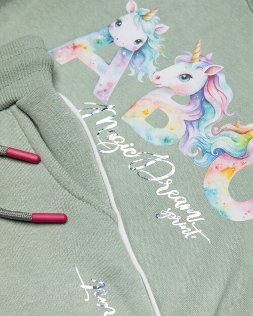 Παιδικό σετ φόρμας fleece φυστικί Μονόκεροι - Image 2