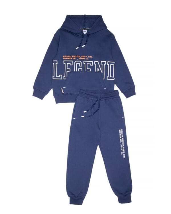 Παιδικό σετ φόρμας fleece total μπλε Legend