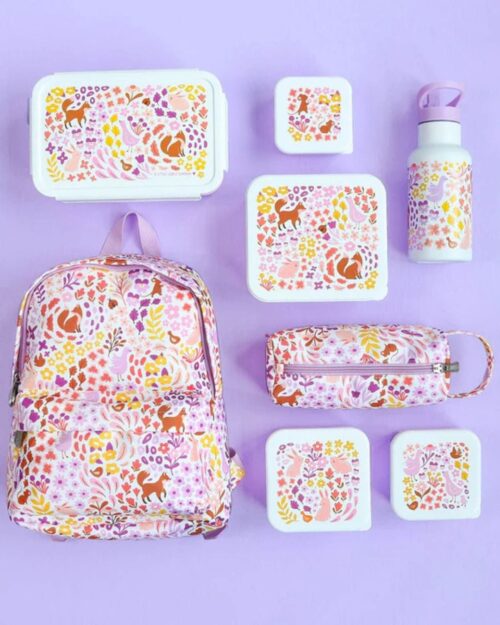 A little lovely company Σετ 4 δοχεία φαγητού Lunch & Snack- Flower Garden - Image 3