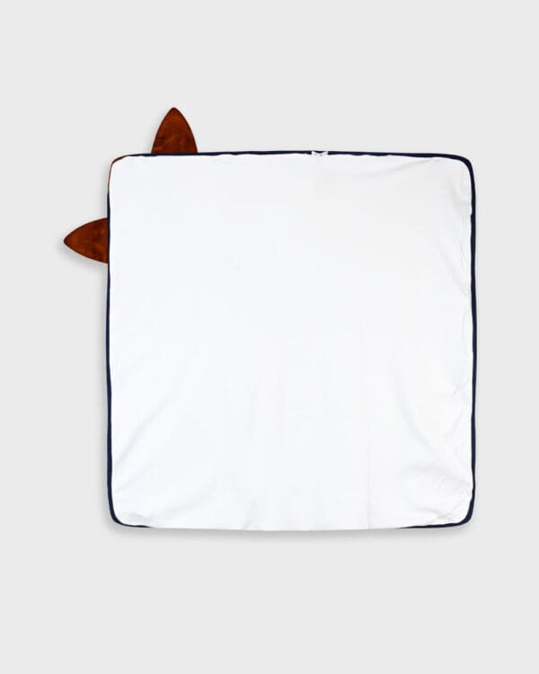 Βρεφική πετσέτα μπάνιου λευκή Αλεπού - Image 3