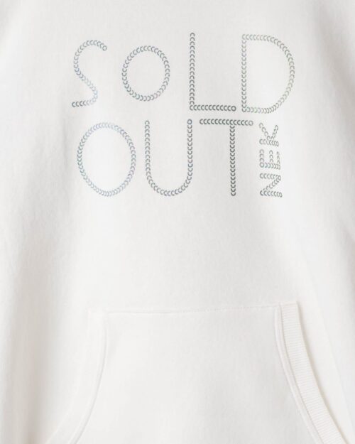 Παιδικό σετ fleece λευκό-λαδί Sold out με κολάν - Image 2