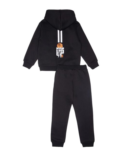 Παιδικό σετ φόρμας fleece μαύρο Jump Shot - Image 3