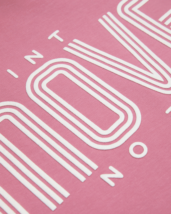 Παιδικό σετ με ελαφρύ χνούδι ροζ Move On με κολάν - Image 2