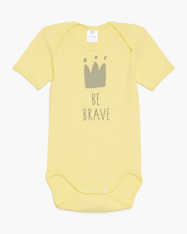 Βρεφικά κορμάκια τιρκουάζ-μπεζ-κίτρινα κοντομάνικα (6 τμχ) - Image 3