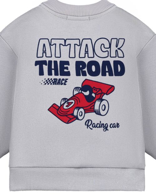 Βρεφικό σετ fleece γκρι-μπλε Level Up Rally - Image 2