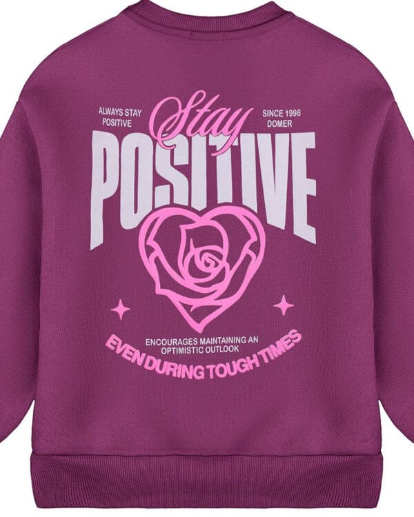 Παιδικό σετ φόρμας fleece βιολετί με Positive - Image 2