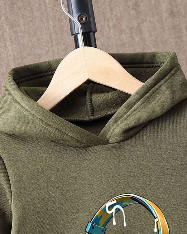 Παιδικό σετ φόρμας fleece total λαδί Ακουστικά - Image 2