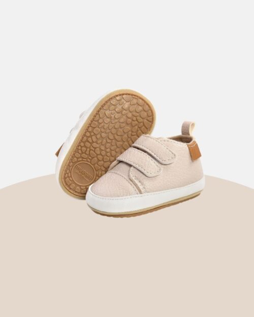 Παπουτσάκια τύπου sneakers κρεμ - Image 2