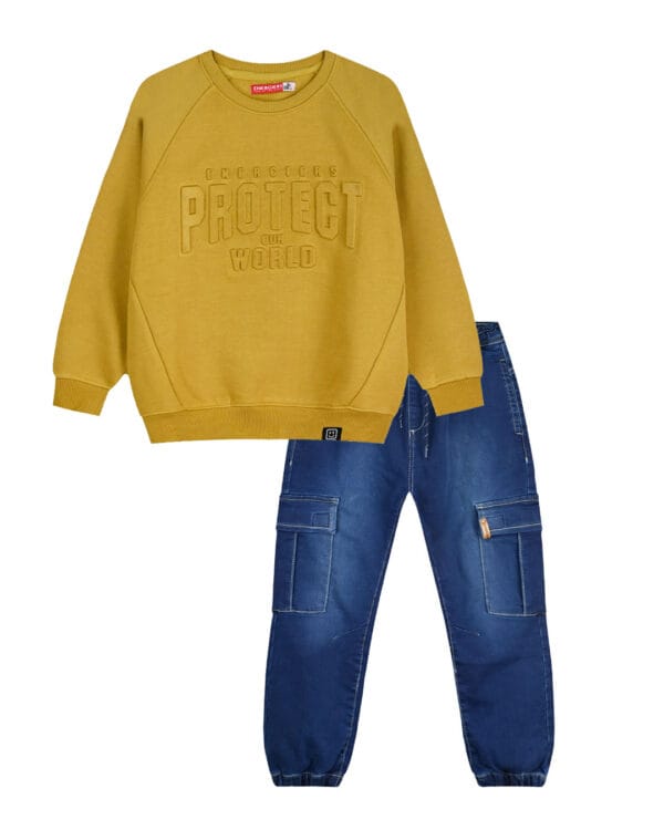 Παιδικό σετ ώχρα-τζιν Protect