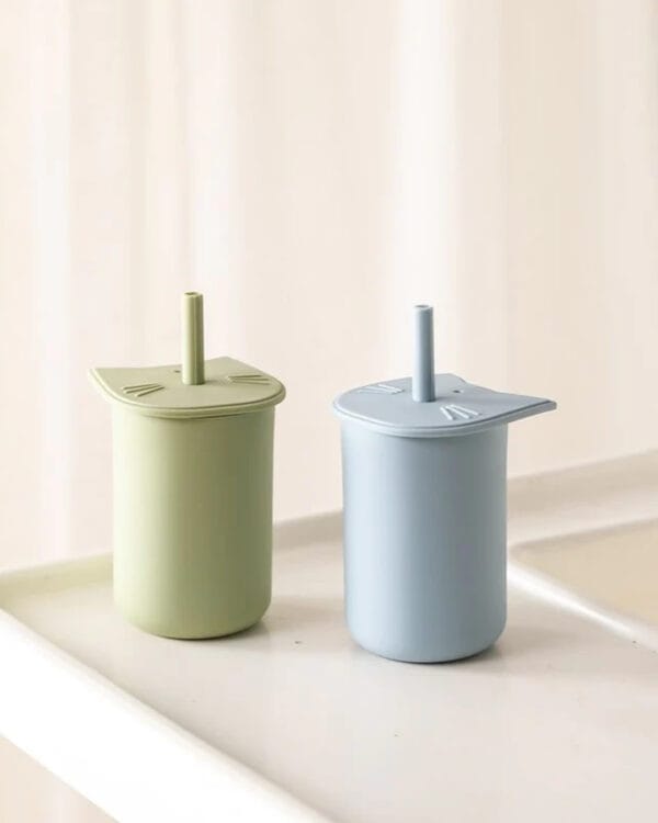 Ποτηράκι Σιλικόνης σιελ Γατούλα 150ml - Image 3