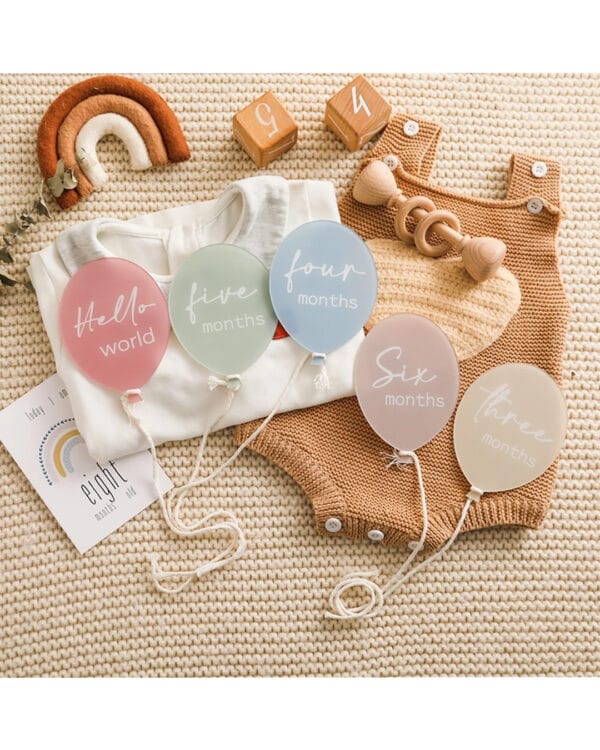 Κάρτες milestone plexi glass Μπαλόνια (13 τμχ) - Image 2