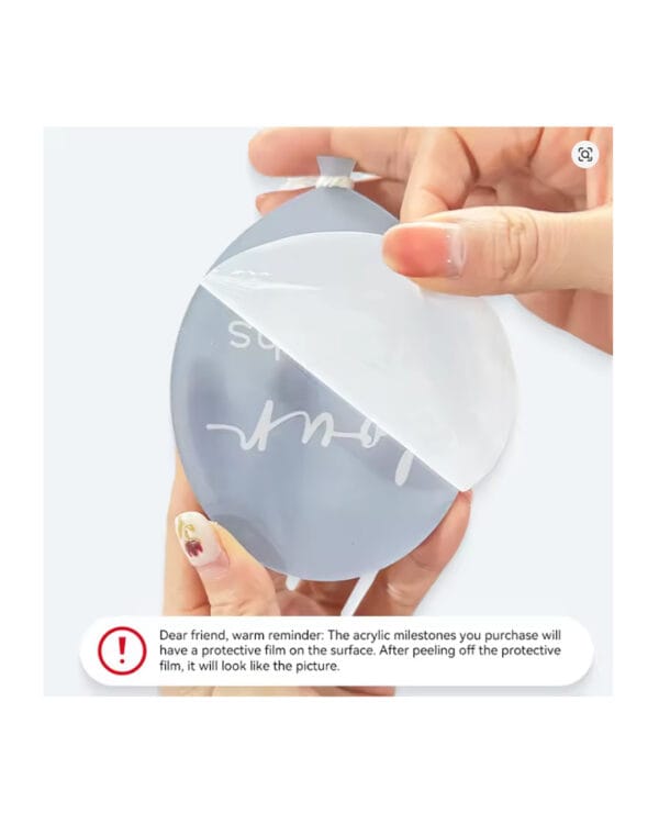 Κάρτες milestone plexi glass Μπαλόνια (13 τμχ) - Image 3