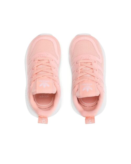 Adidas Multix El I - Παιδικά αθλητικά παπούτσια σομόν - Image 3