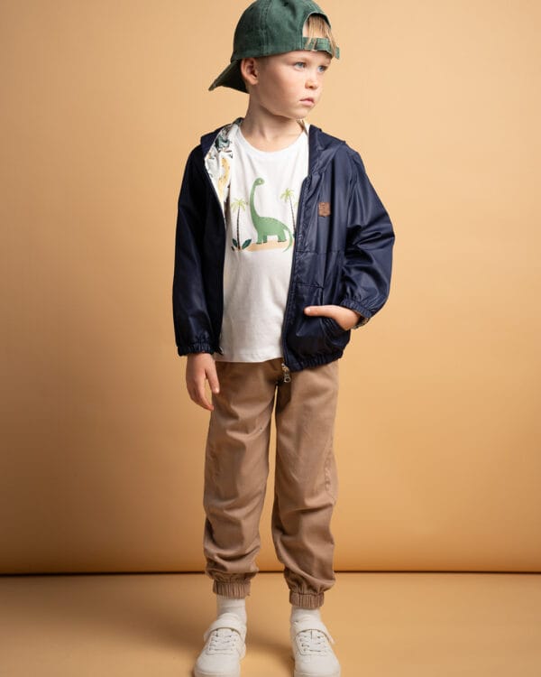 Παιδικό σετ με παντελόνι και μπουφάν εποχής διπλής όψης (3τμχ) - Image 2